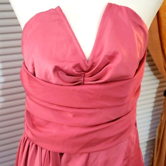 BOOHOO Pink Satin Evening Gown - Picture 5 of 8